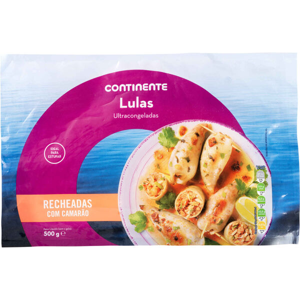 Lula Recheada com Camarão Ultracongelada Continente