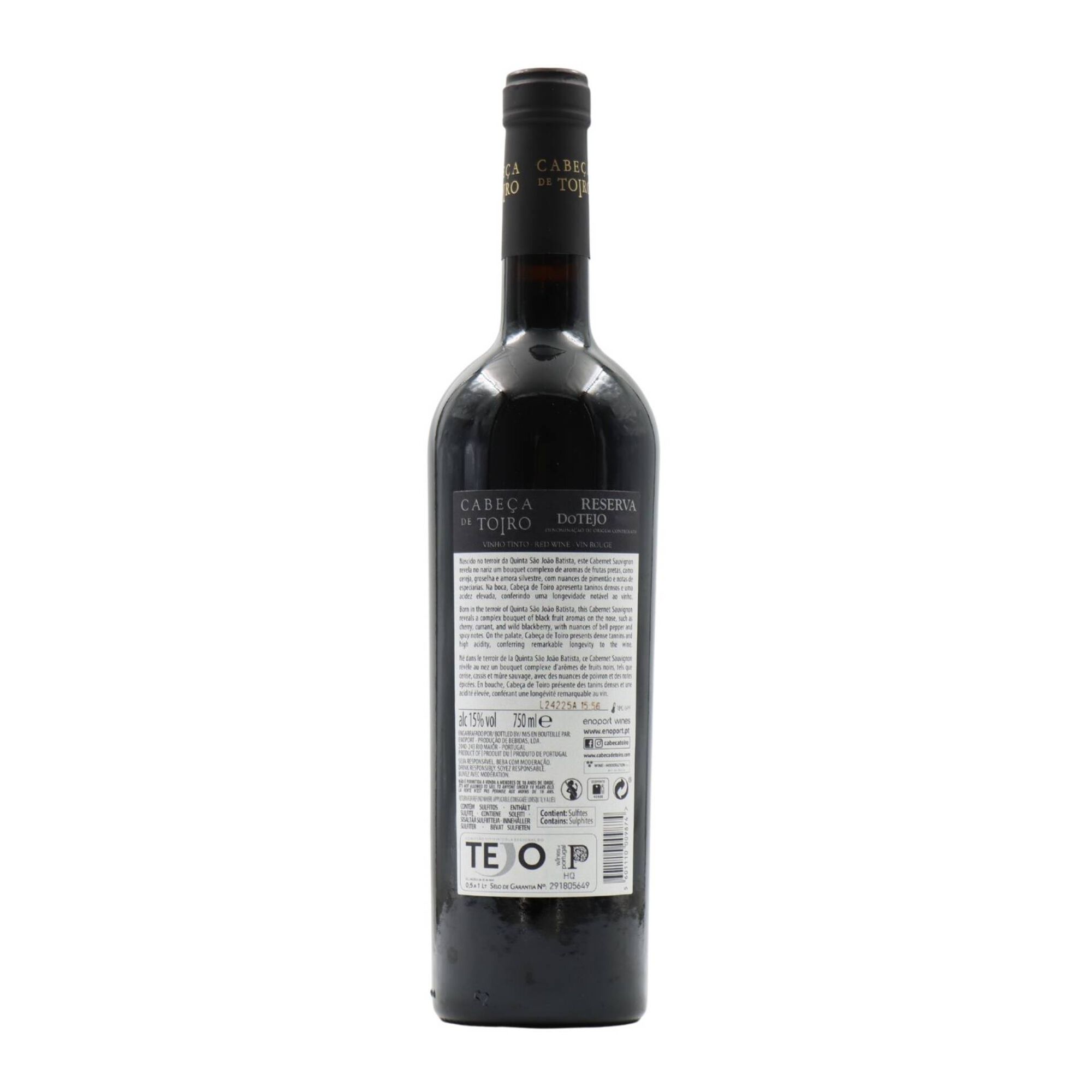 Cabe&ccedil;a De Toiro Cabernet Sauvignon Reserva Tejo Vinho Tinto