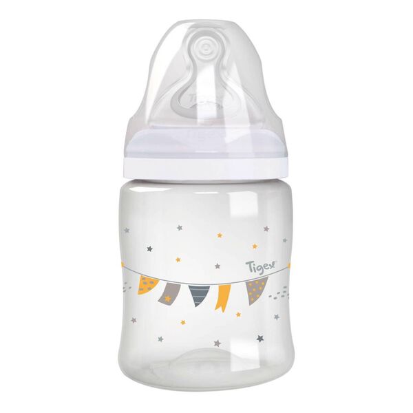 Biberão 150ml Silicone Regulável 0-6M Tigex