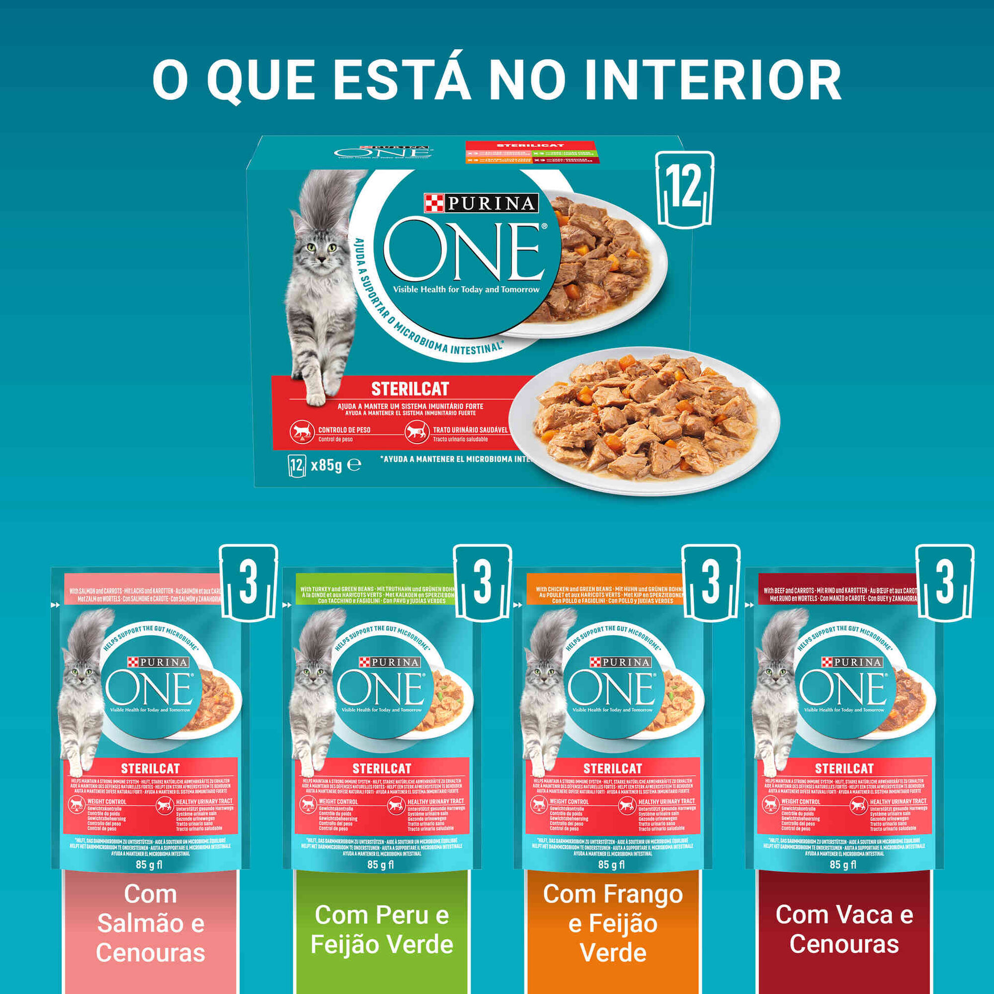 Comida H&uacute;mida para Gato Adulto Esterilizado Salm&atilde;o Purina One