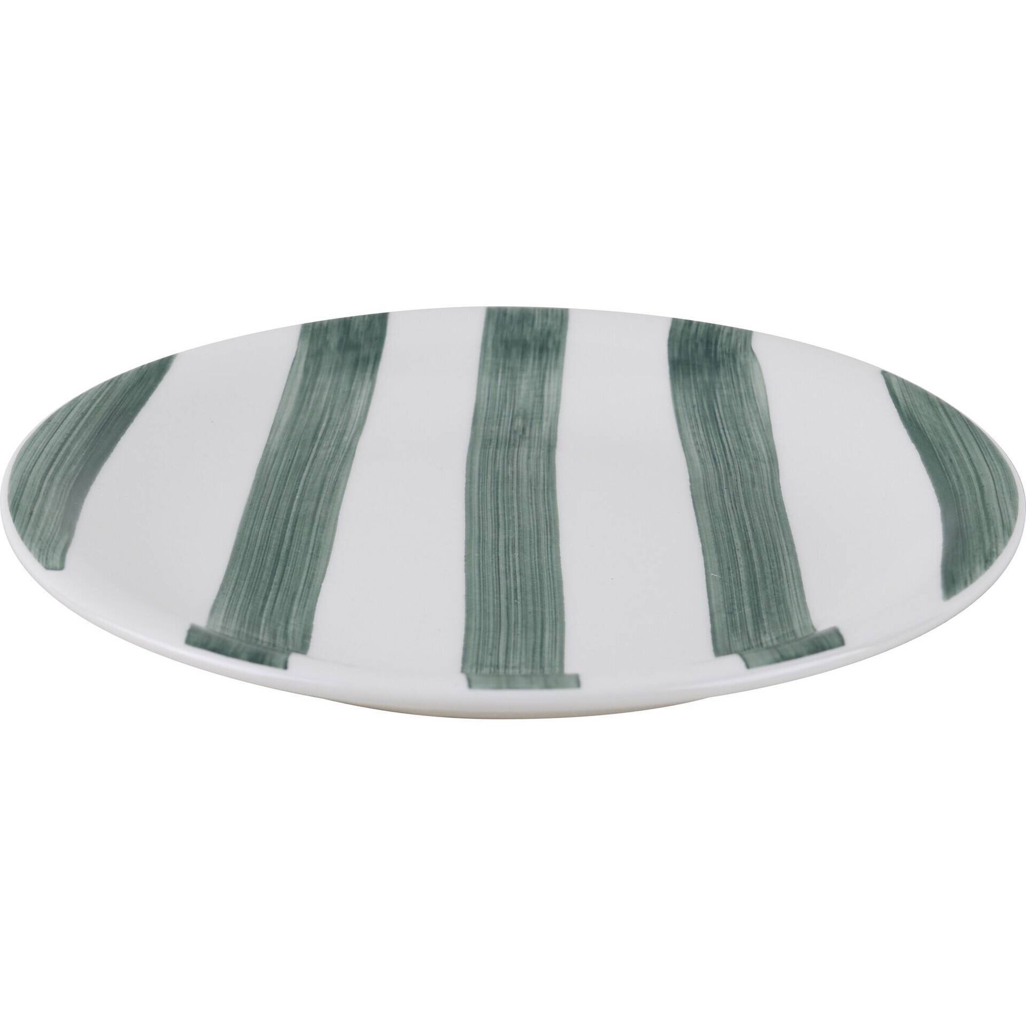 Prato Sobremesa Riscas Irregulares Verde Glimmers Kasa