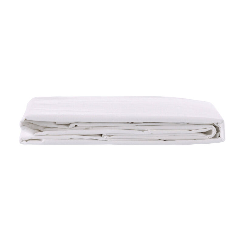 Lençol Avulso Ajustável Percal 140x190cm Branco Kasa