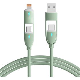 Cabo de Carregamento USB-C Fusion Verde Bazar&atilde;o