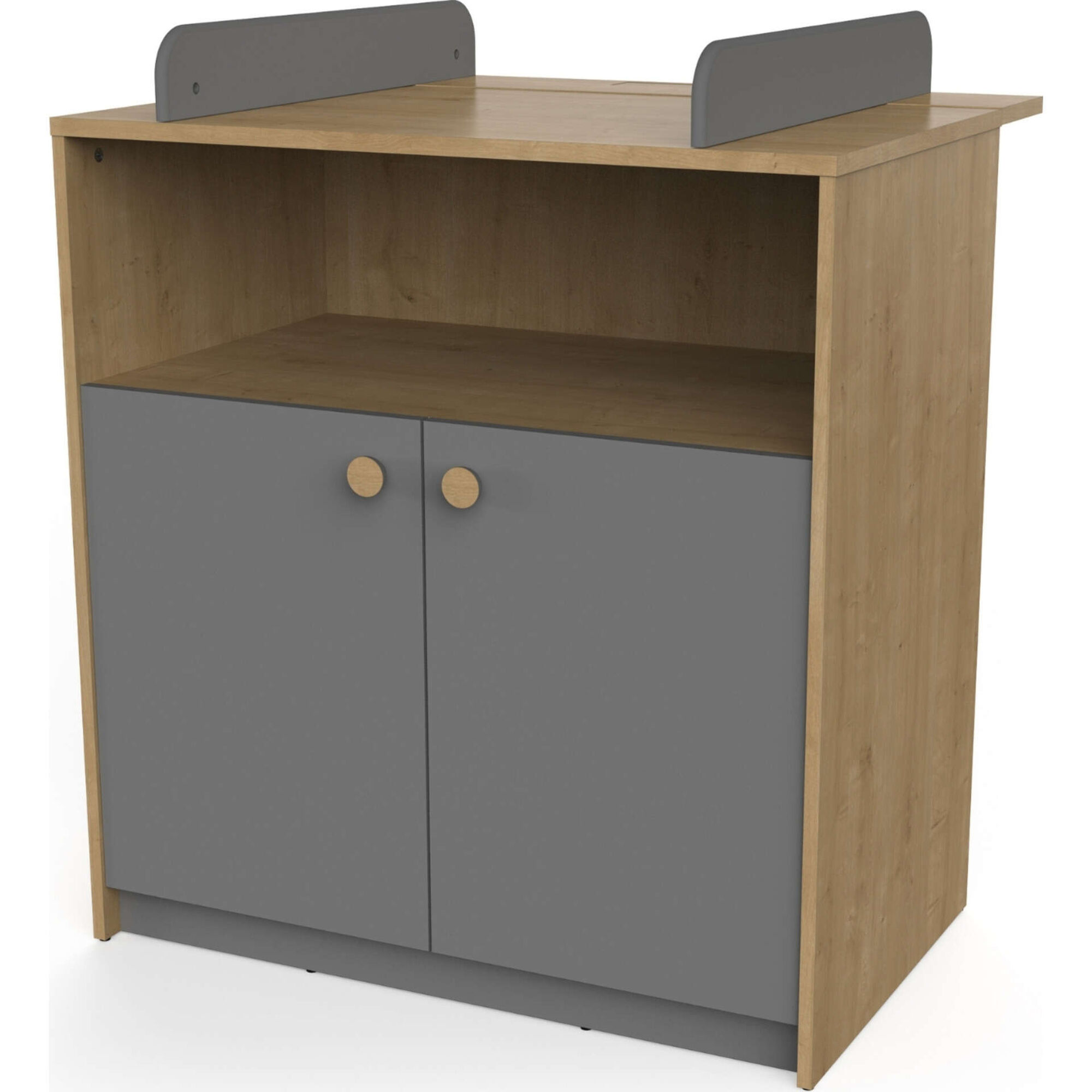 Cómoda com Muda Fraldas 79,6x70x94,4cm Cinza Gabin