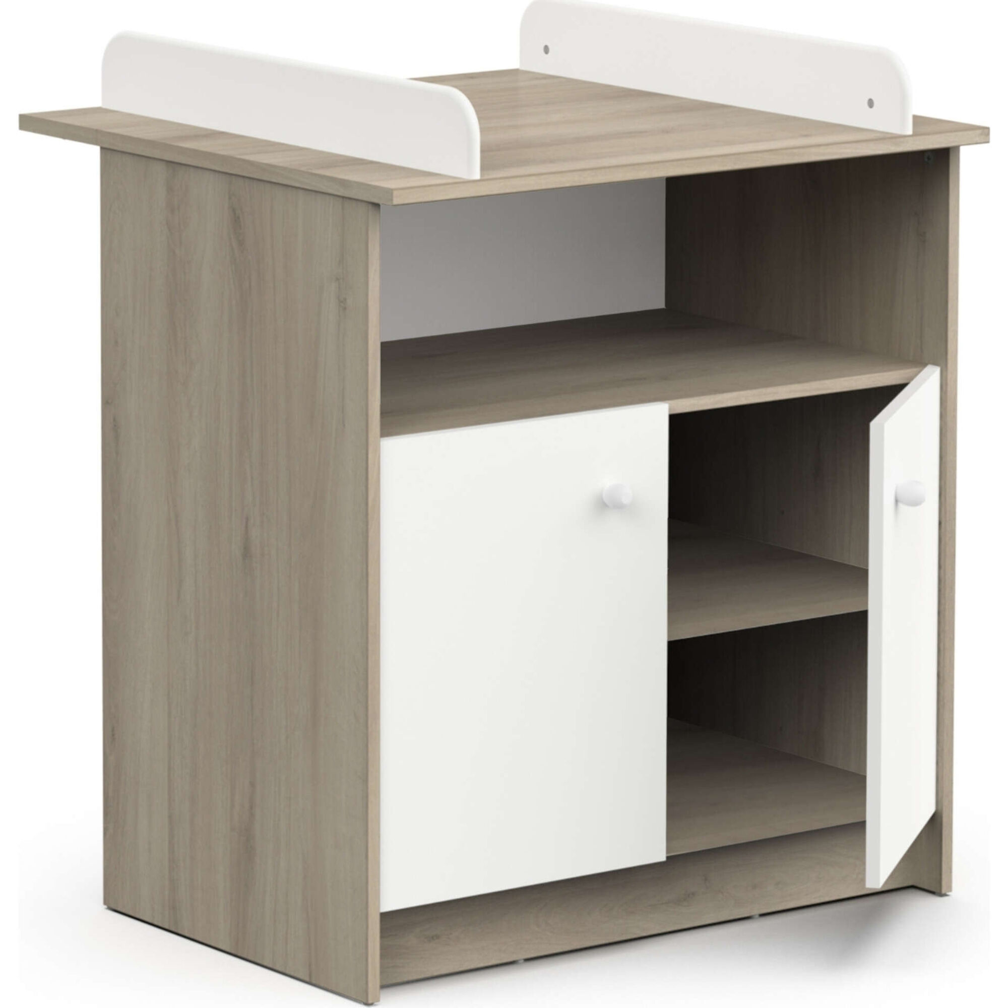 C&oacute;moda com Muda Fralda Carvalho Helicia