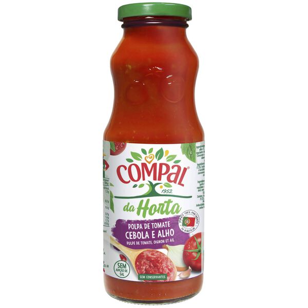 Polpa de Tomate com Cebola e Alho Compal da Horta