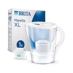 Conjunto Jarro de Filtrar 3,5L Marella Branco e 1 Filtro Maxtra Pro All-In-1 Brita