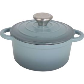 Mini Ca&ccedil;arola Ferro Fundido 16cm Azul Kasa