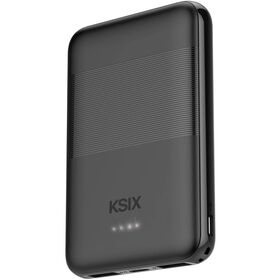 Powerbank Slim 5.000 mAh 10 W USB-A e USB-C Preto Ksix