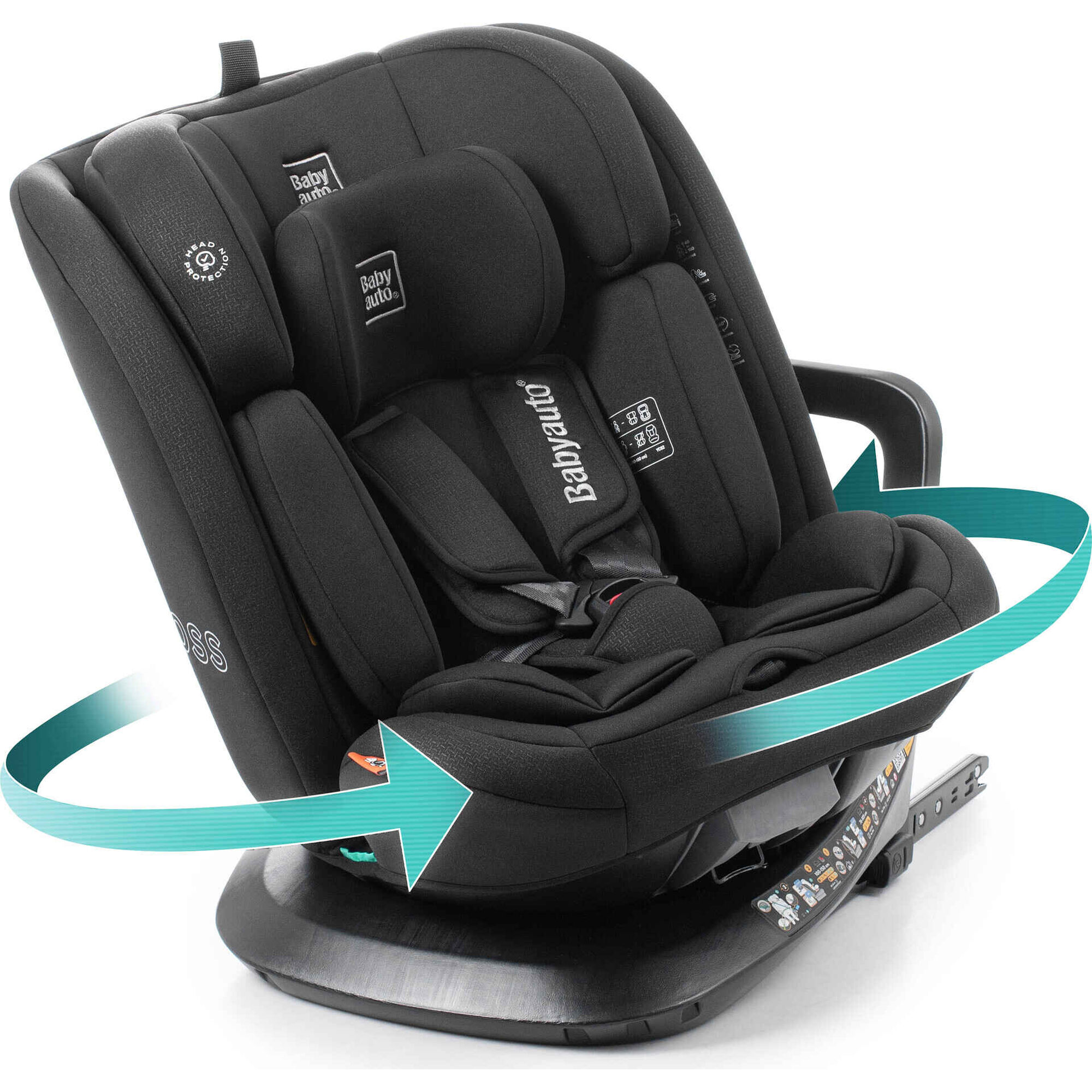 Cadeira Auto I-Size 40-150 Across Preta Babyauto