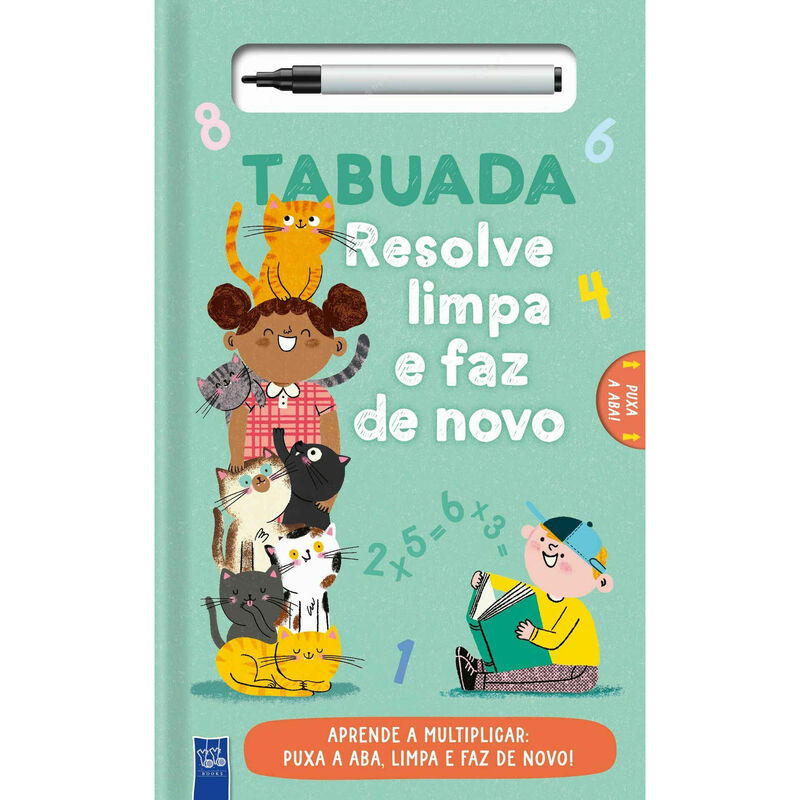 Tabuada - Resolve, Limpa e Faz de Novo de Yoyo Books