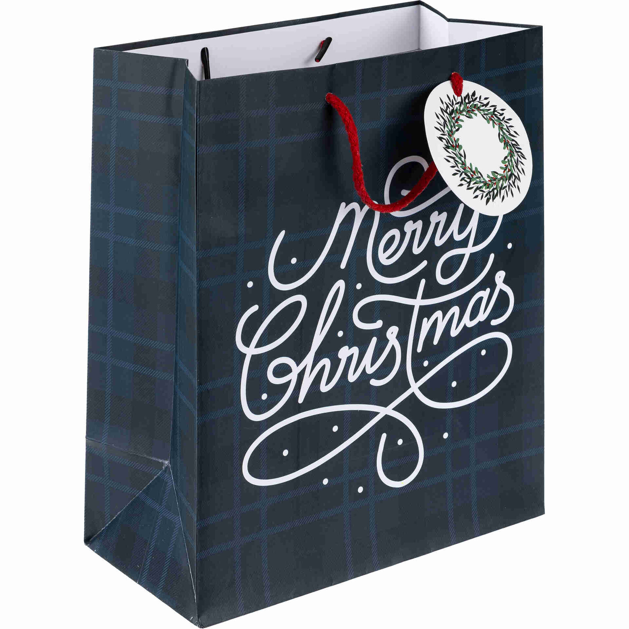 Saco para Presentes Rustic Christmas 22x27x12cm (várias cores)