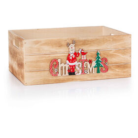 Caixa Decorativa 26x16cm Madeira Natural