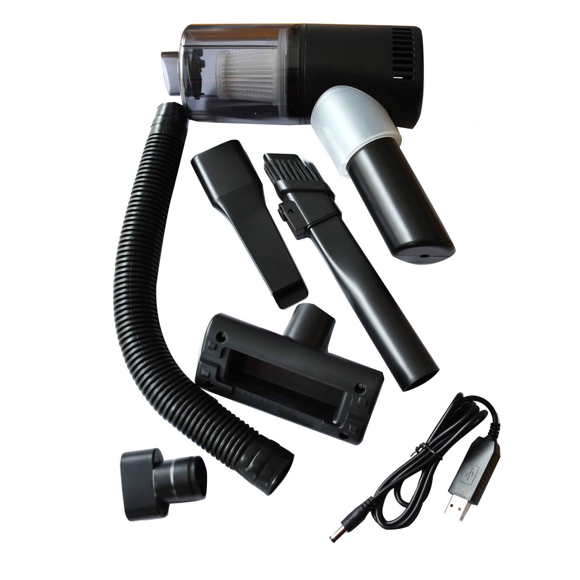 Mini Aspirador sem Fios 300ml 60W Preto Bazar&atilde;o
