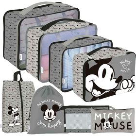 Organizador de Viagem de 8 Bolsas Disney Mickey Organizador de Viagem de 8 Bolsas Disney Mickey