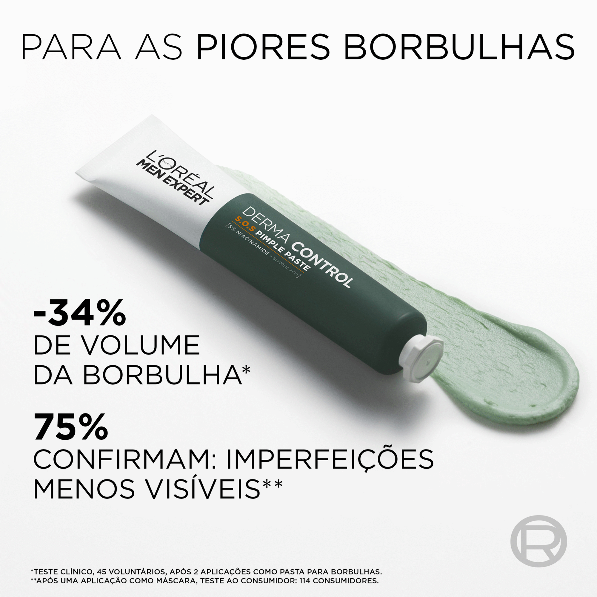 Creme de Rosto Derma Control SOS Pimple Paste L'Or&eacute;al Paris Men Expert