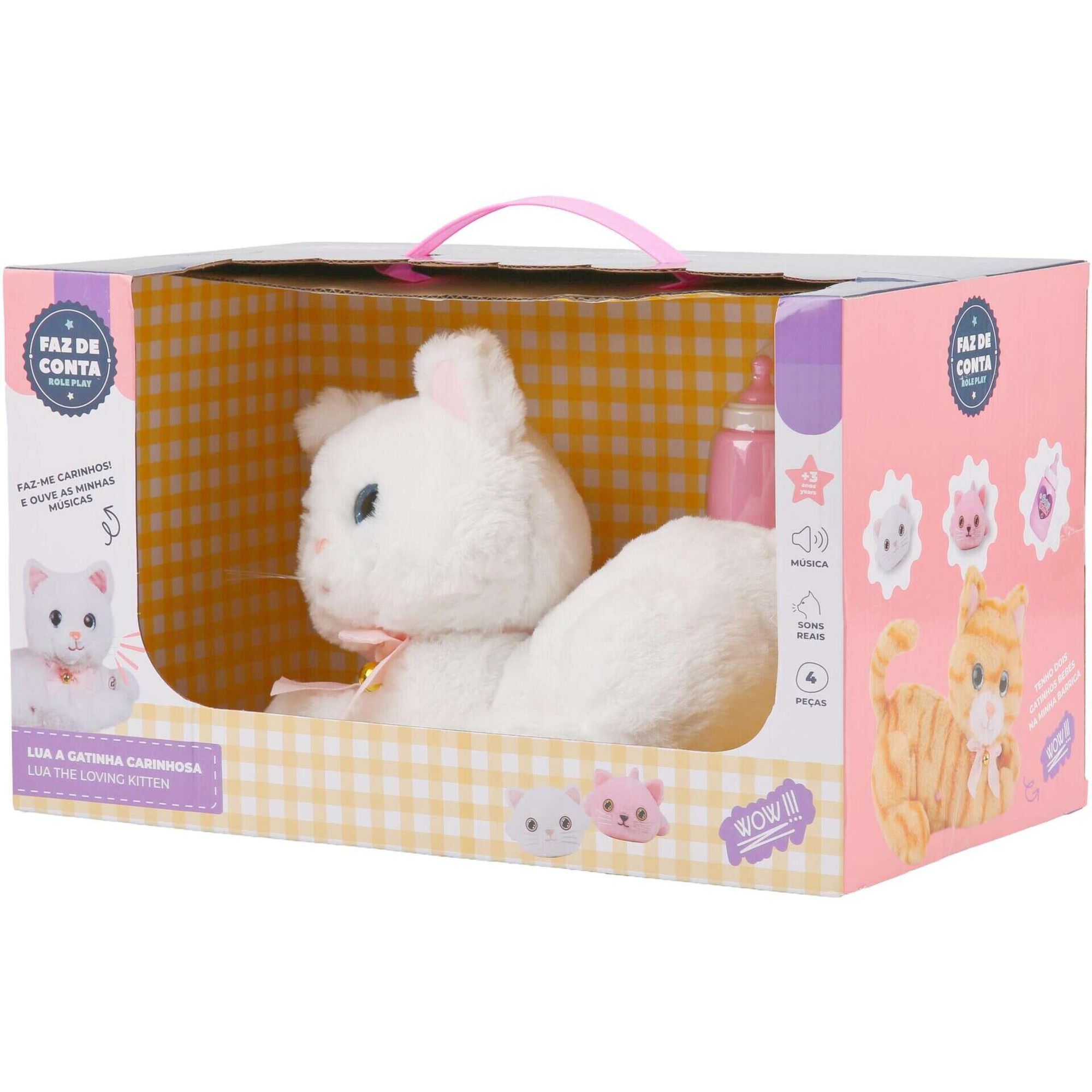 Zoko Faz de Conta - Peluche Lua Gatinha Carinhosa (v&aacute;rios modelos)