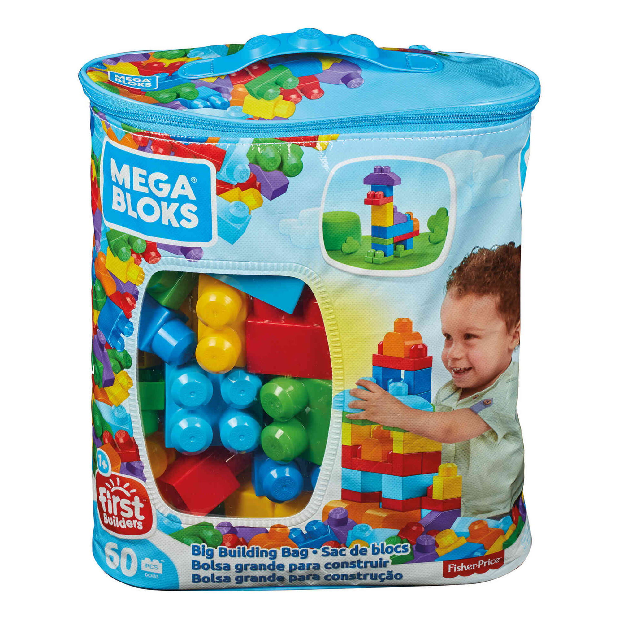Fisher-Price - Bolsa Grande Azul 60 Pe&ccedil;as