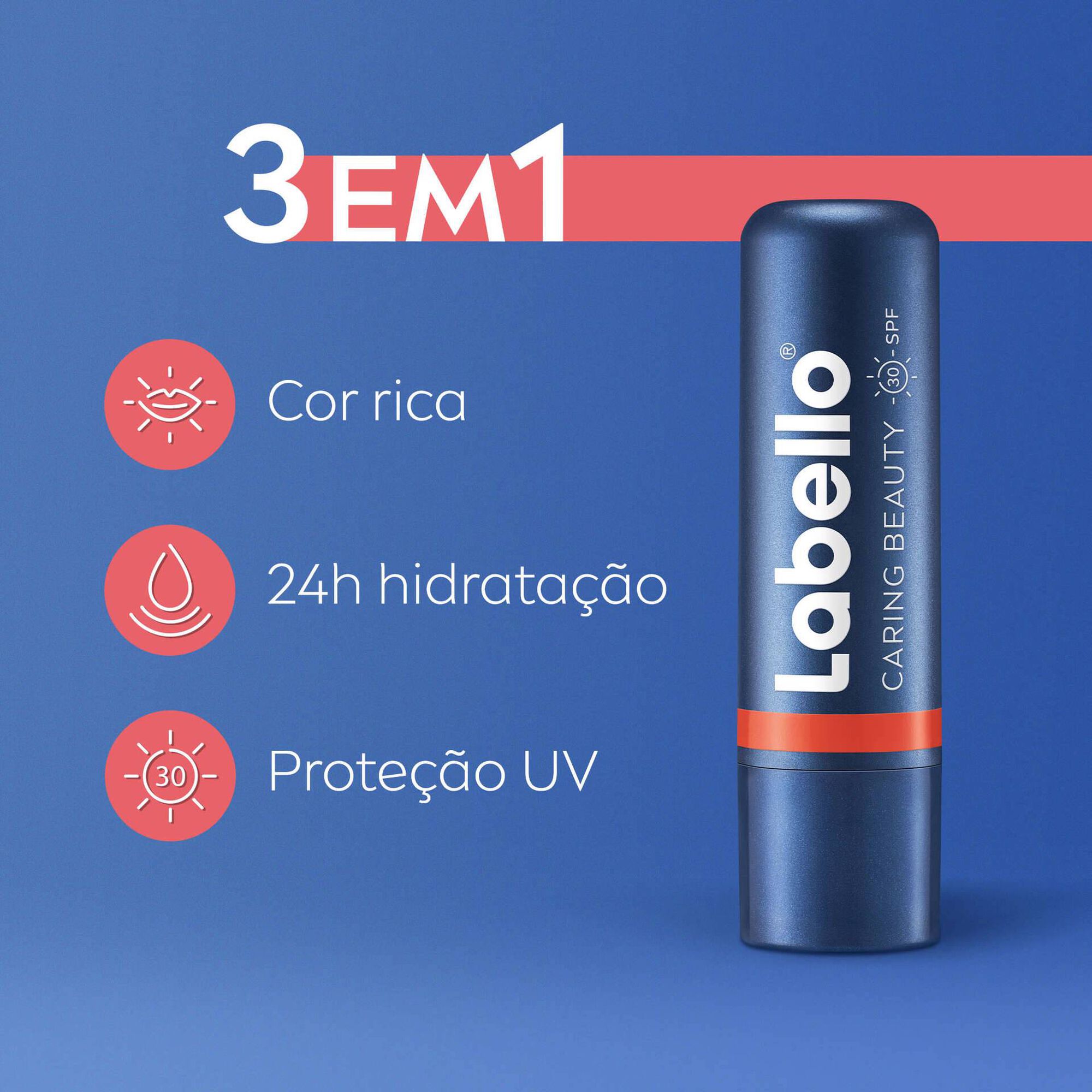 Batom Lip&Cheek Caring Beauty Coral