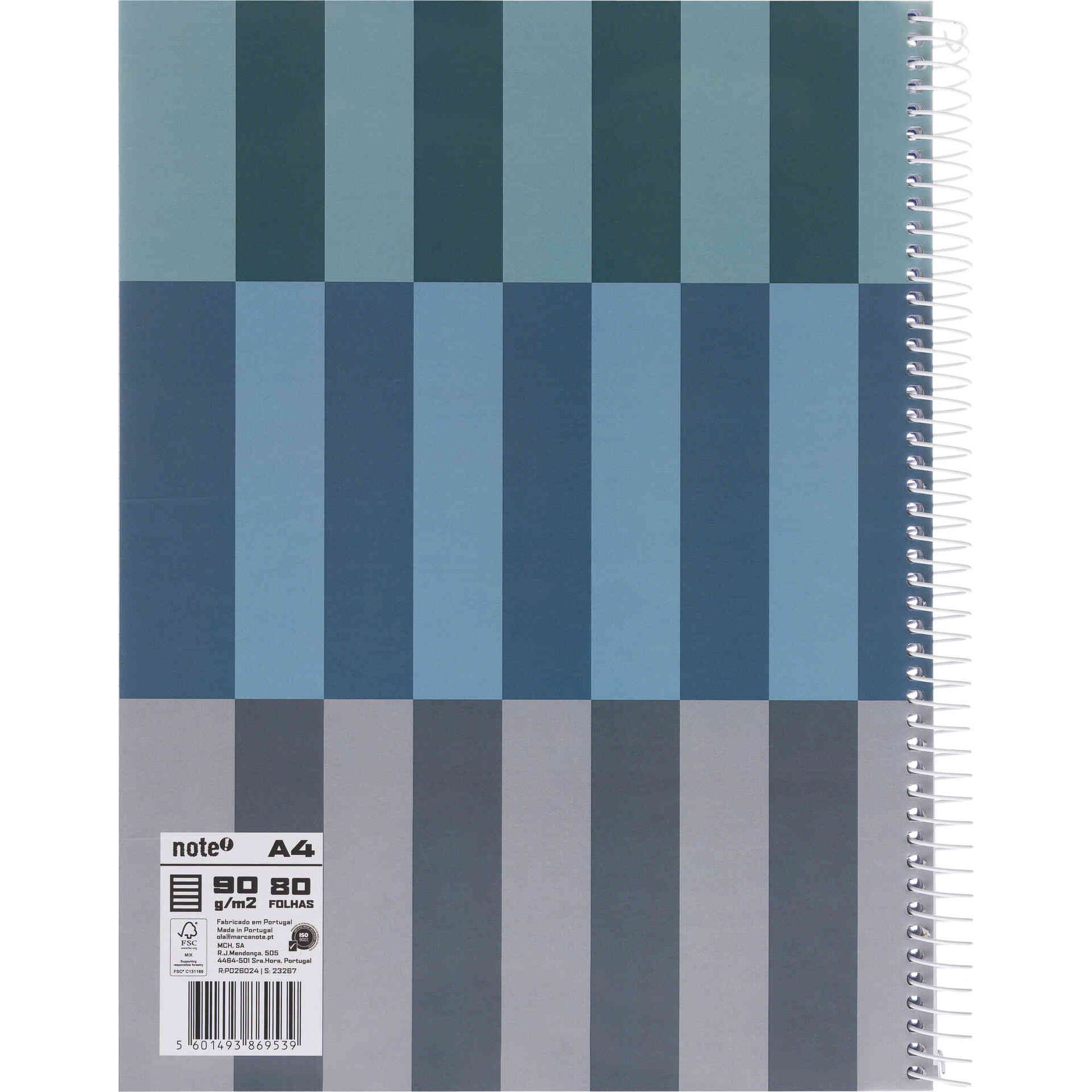 Caderno Note! Espiral Capa Dura A4 Pautado Dynamic para App Leccit (v&aacute;rias cores)