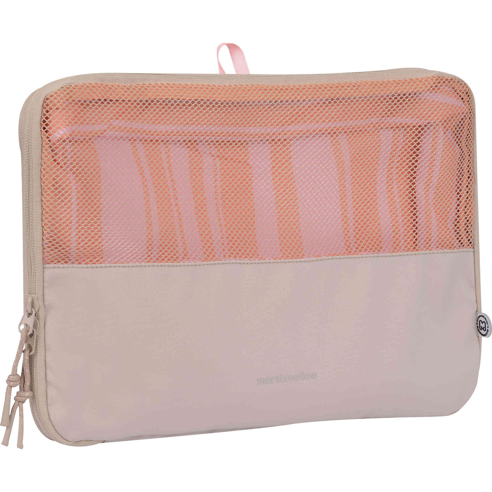 Organizador de Viagem Riscas Laranja e Rosa Marshmallow