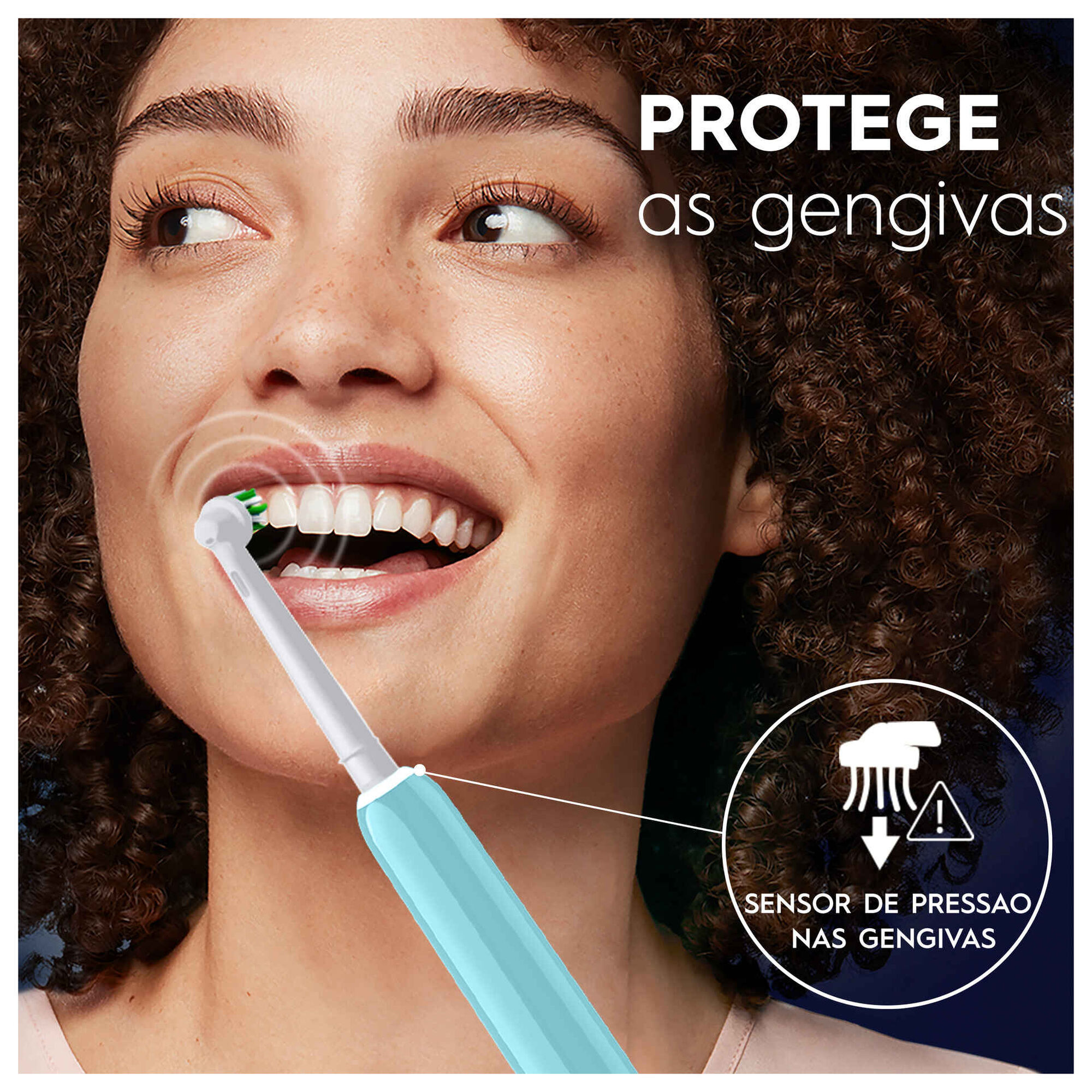 Escova De Dentes Elétrica Pro Series 1 Azul Escova De Dentes Elétrica Pro Series 1 Azul