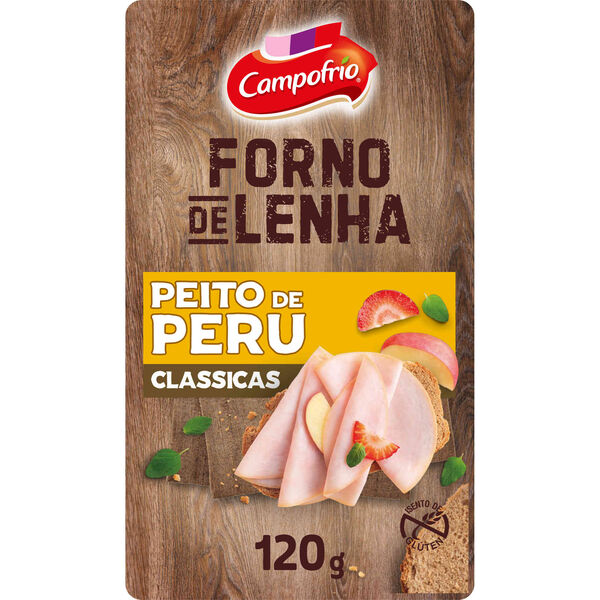 Fiambre de Peito de Peru Forno de Lenha Fatiado Campofrio
