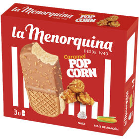 Gelado Sandwich Caramelo e Pipocas