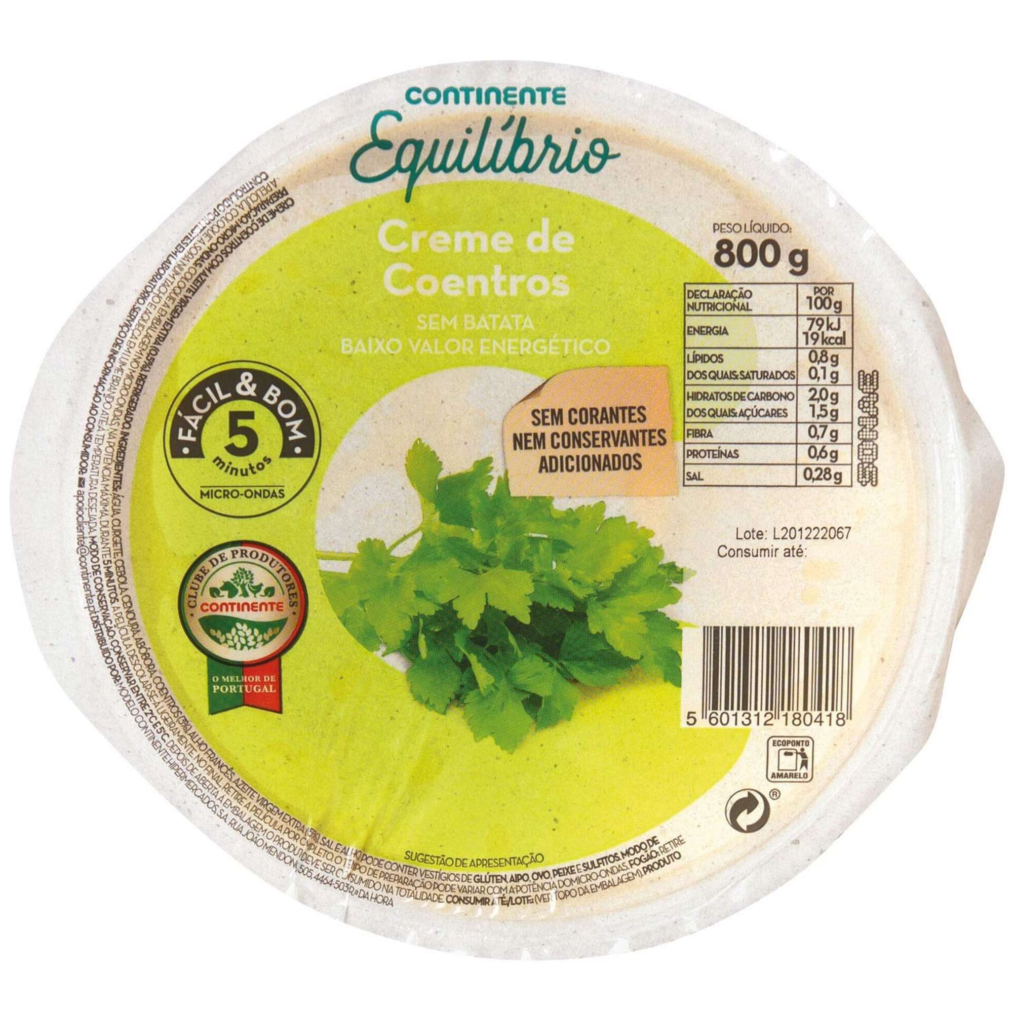 Creme de Coentros Creme de Coentros