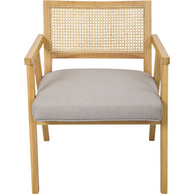 Cadeirão Madeira/Rattan Visby
