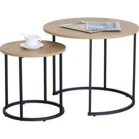 Conjunto 2 Mesas de Apoio Minimal Kasa