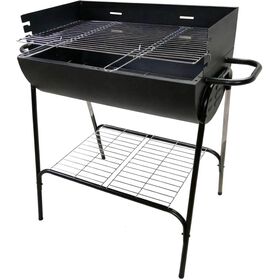 Barbecue Carv&atilde;o 92x56x88,5cm Preto Portim&atilde;o BBQ Collection
