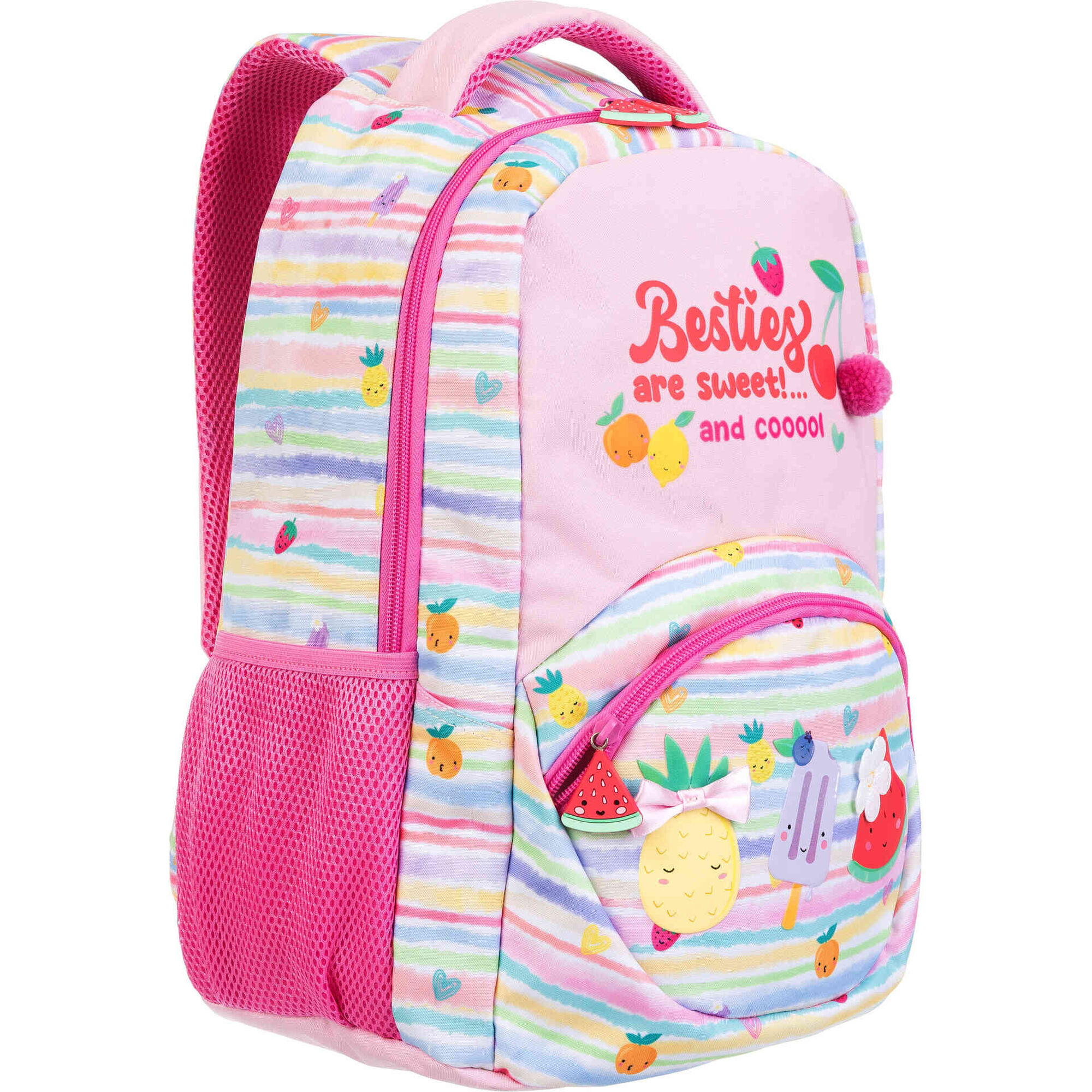 Mochila Rosa Frutas Note!