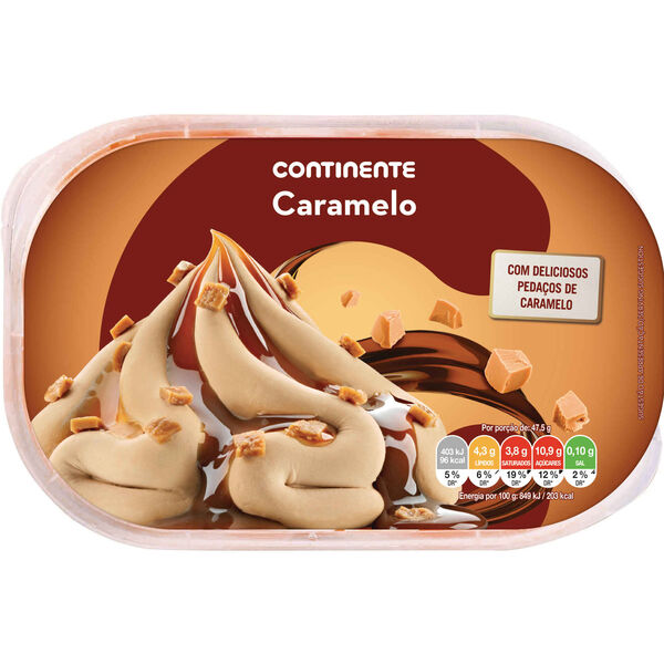 Gelado Caramelo Continente