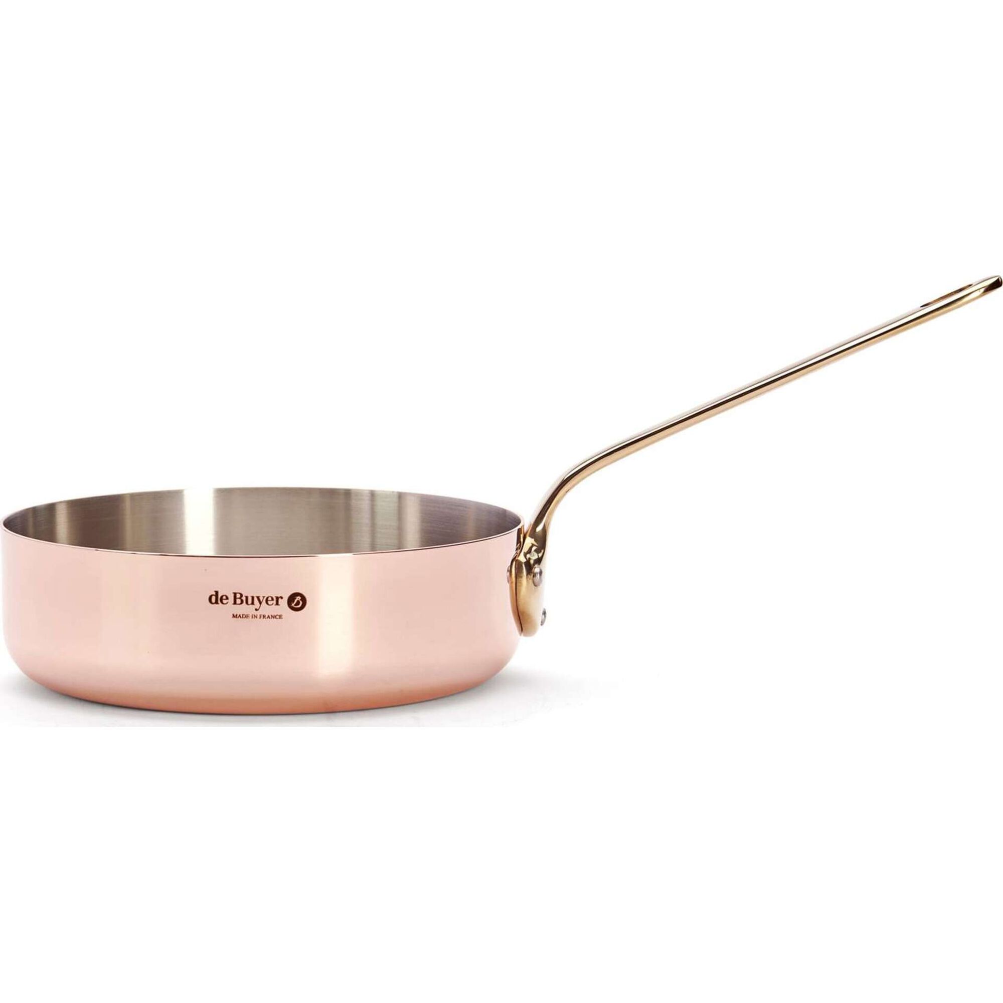 Frigideira Alta Cobre e Inox 20 cm Inocuivre deBuyer