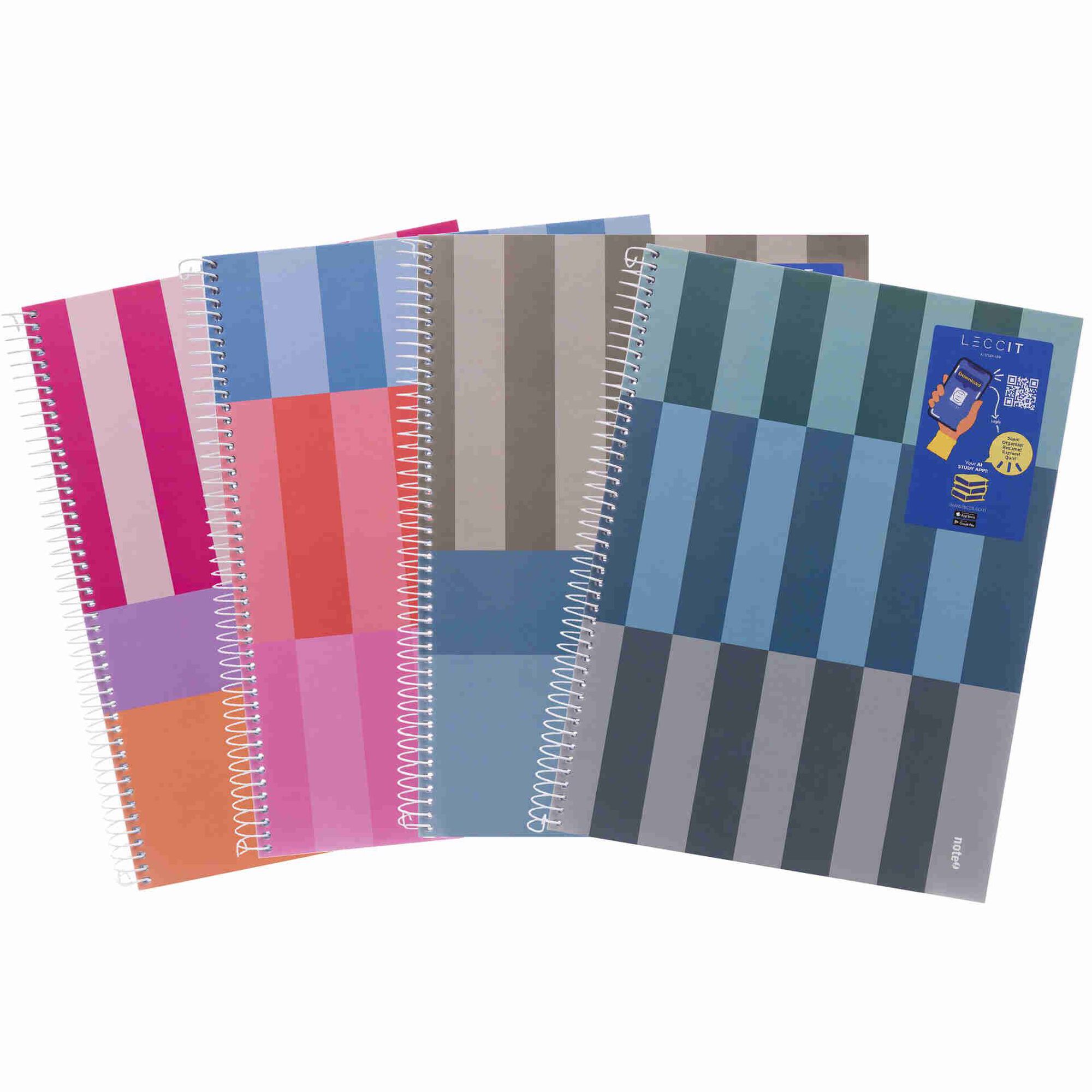 Caderno Note! Espiral Capa Dura A4 Pautado Dynamic para App Leccit (v&aacute;rias cores)