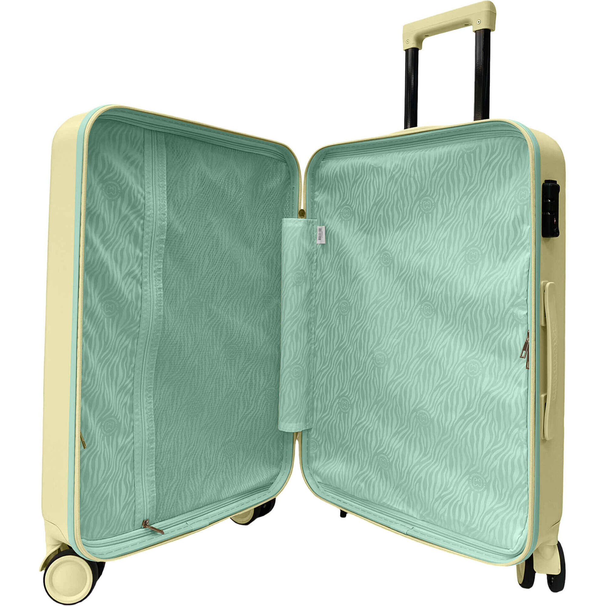 Mala de Cabine 4 Rodas Amarela Marshmallow