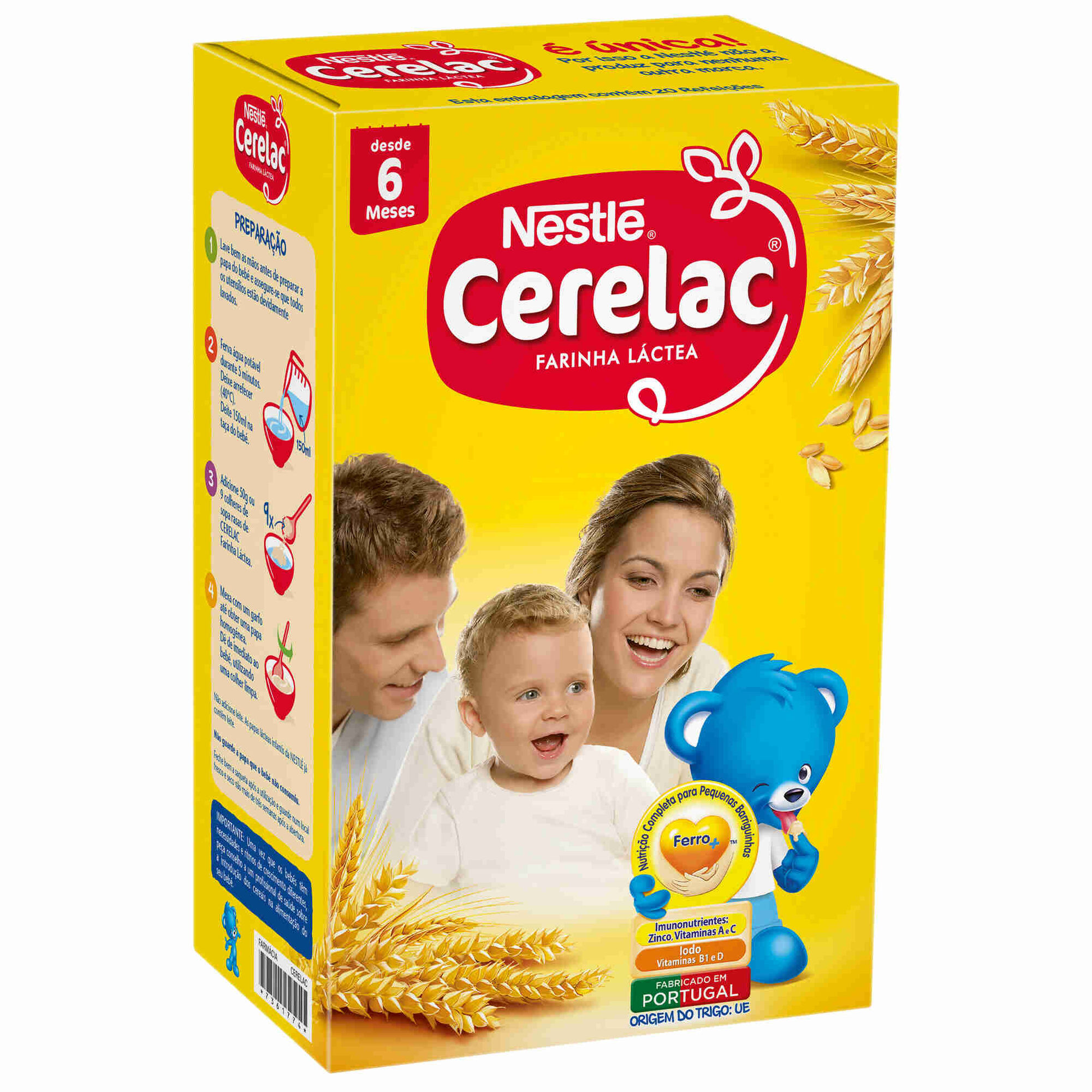 Papa Infantil Farinha Láctea +6M
