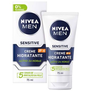 Creme de Rosto Sensitive Hidratante FPS15 Nivea Men