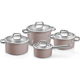Trem Cozinha Delight 8 Pe&ccedil;as Taupe Tescoma
