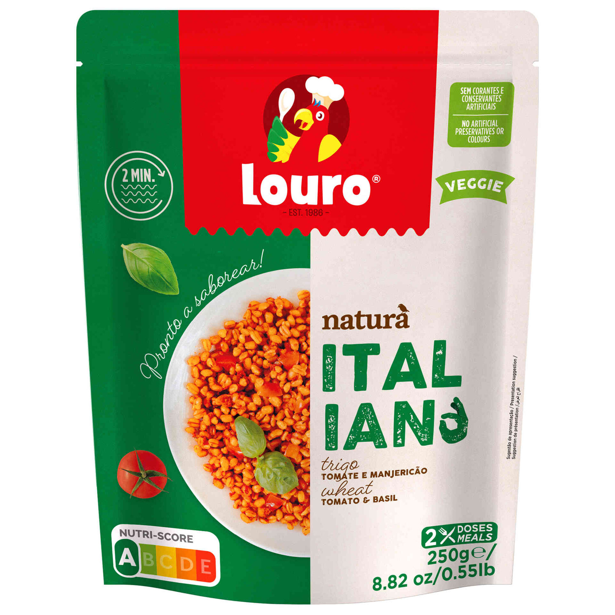 Trigo, Tomate e Manjericão sem Glúten
