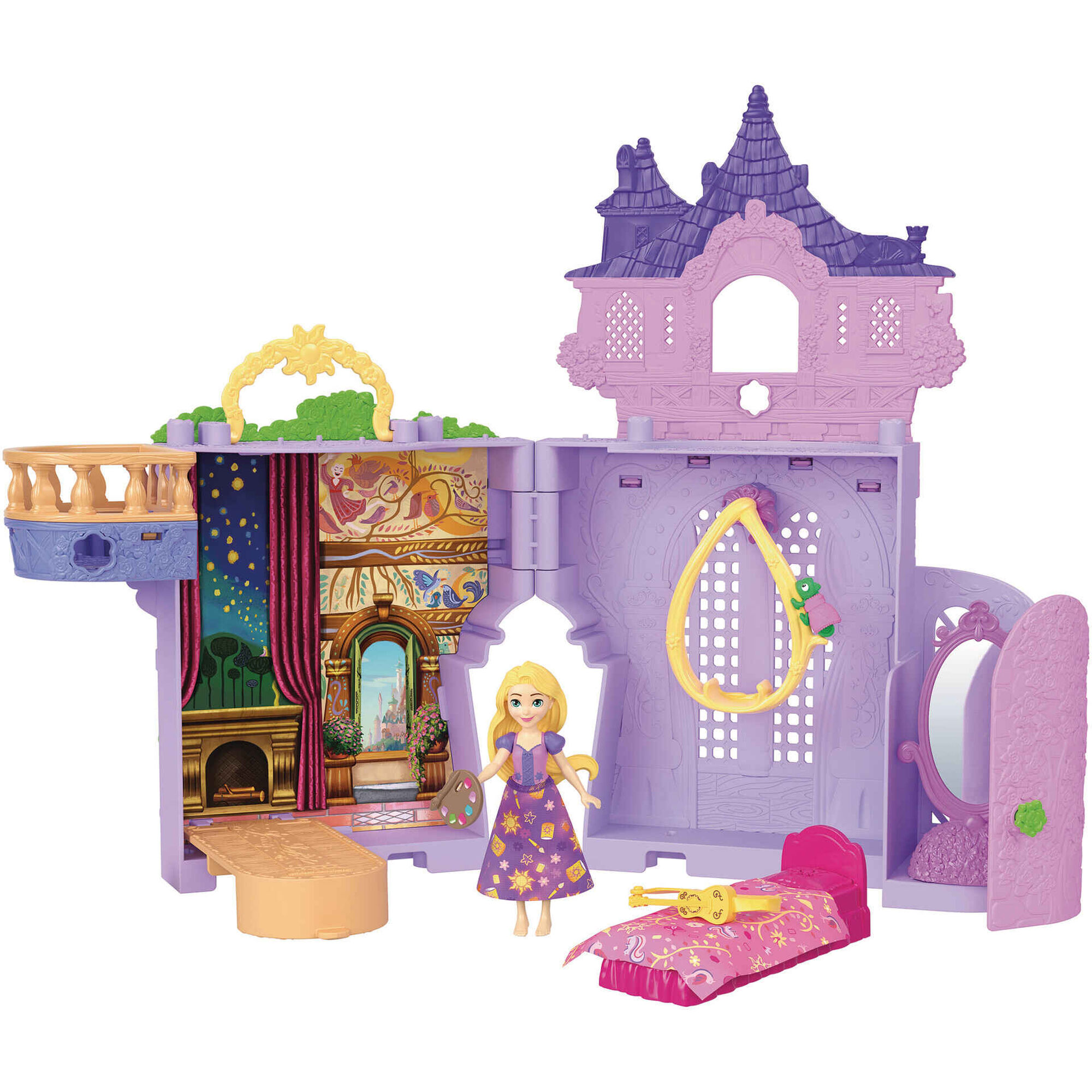 Boneca Mini Rapunzel Com Castelo Boneca Mini Rapunzel Com Castelo