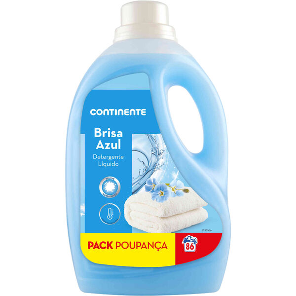 Detergente Máquina Roupa Líquido Brisa Azul Continente Poupança