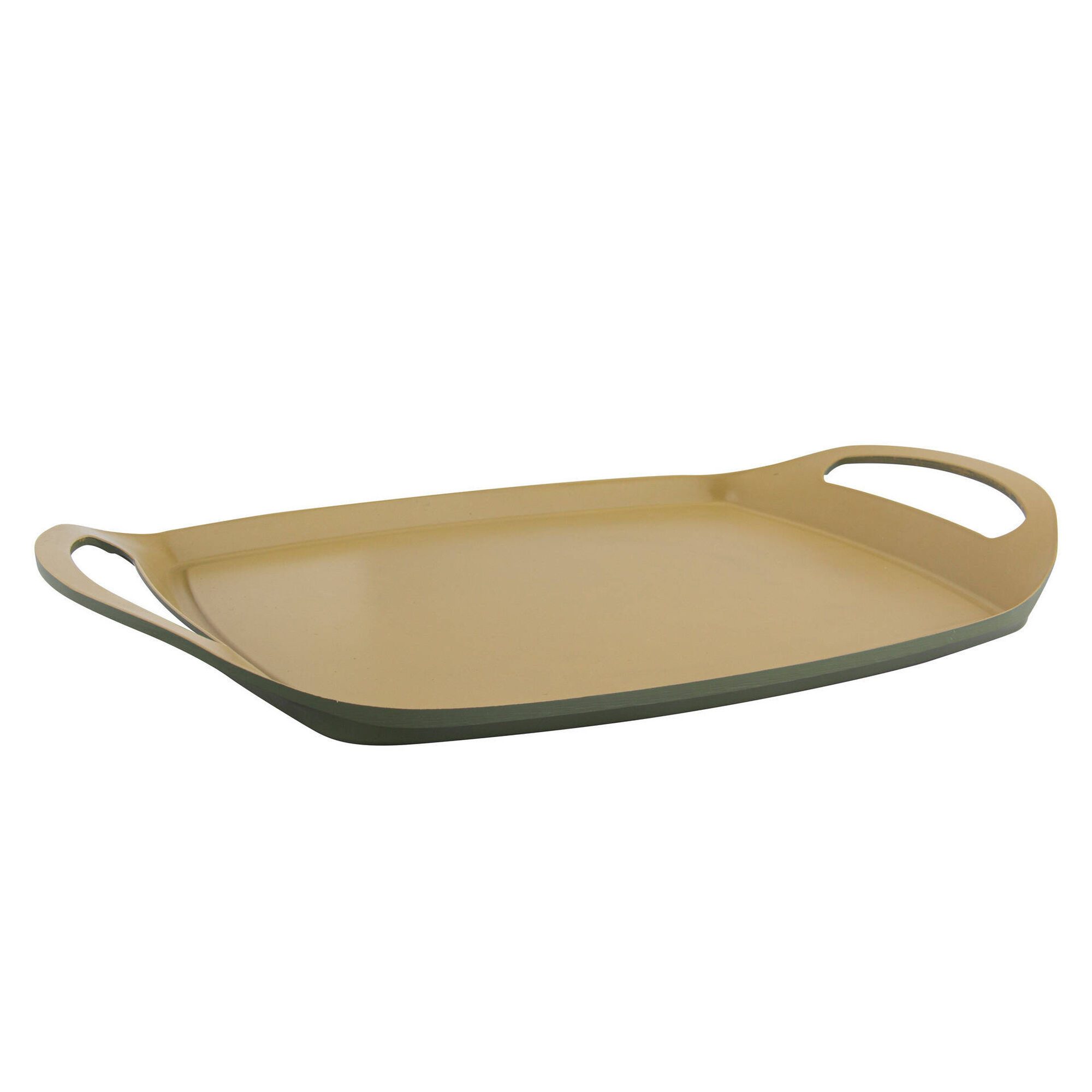 Tabuleiro Grelhador Antiaderente Alumínio 36x23cm Verde Oliveira Gourmet