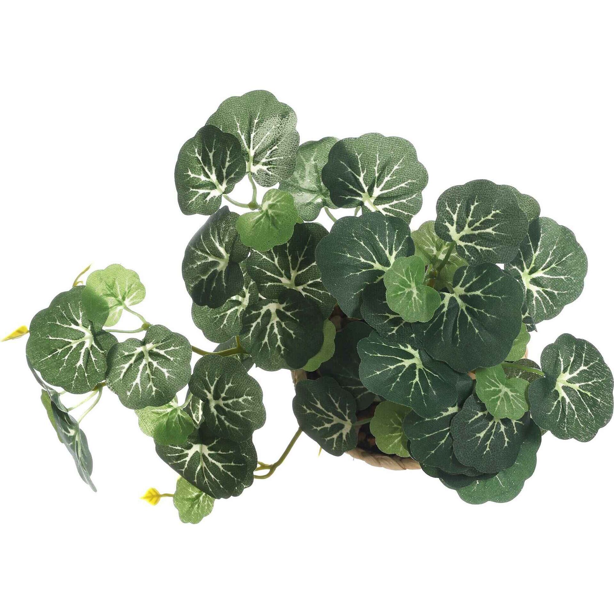 Planta Artificial a Cair em Vaso Palha