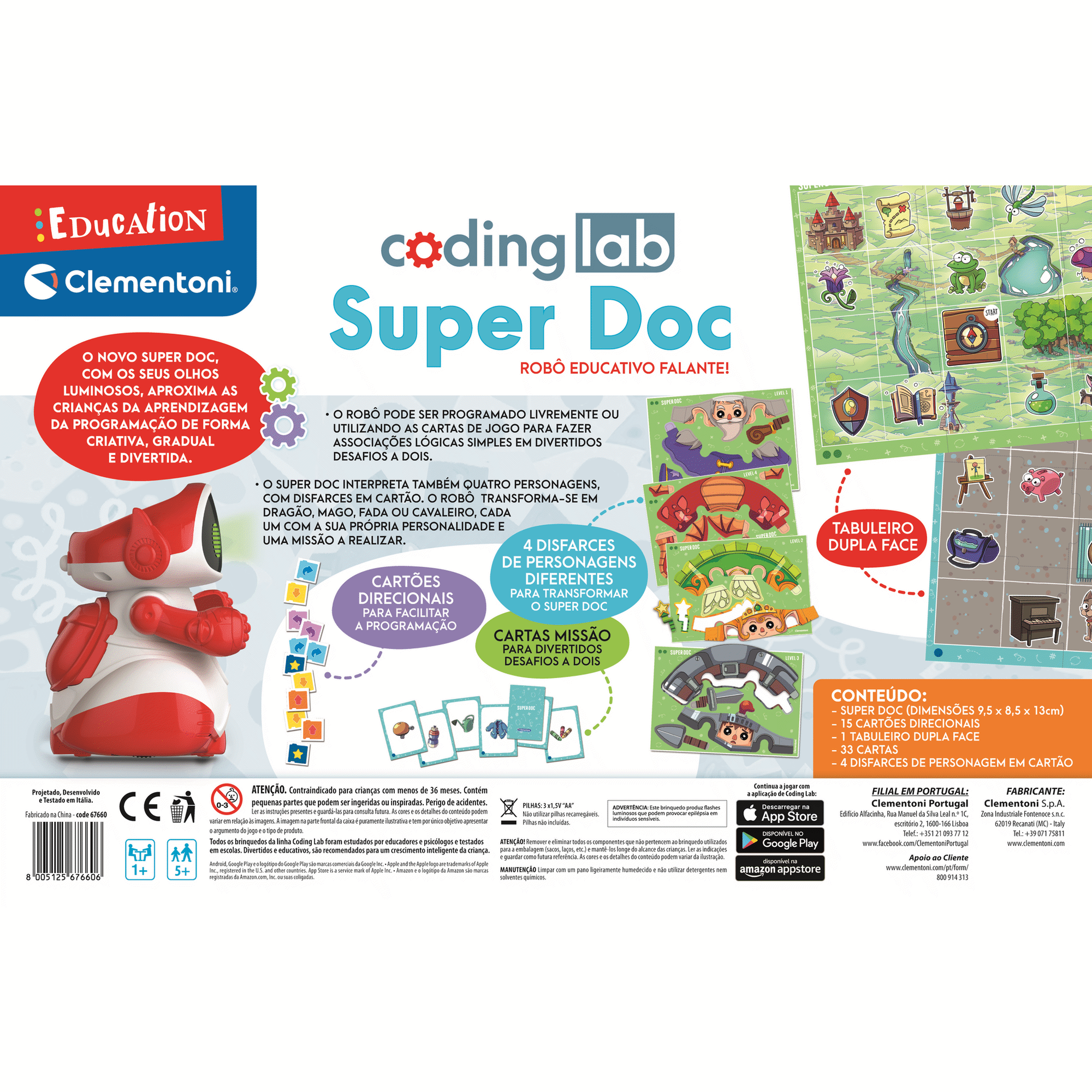 Clementoni - Super Doc - Rob&ocirc; Educativo Falante