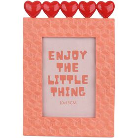 Moldura Laranja Cora&ccedil;&otilde;es Kasa