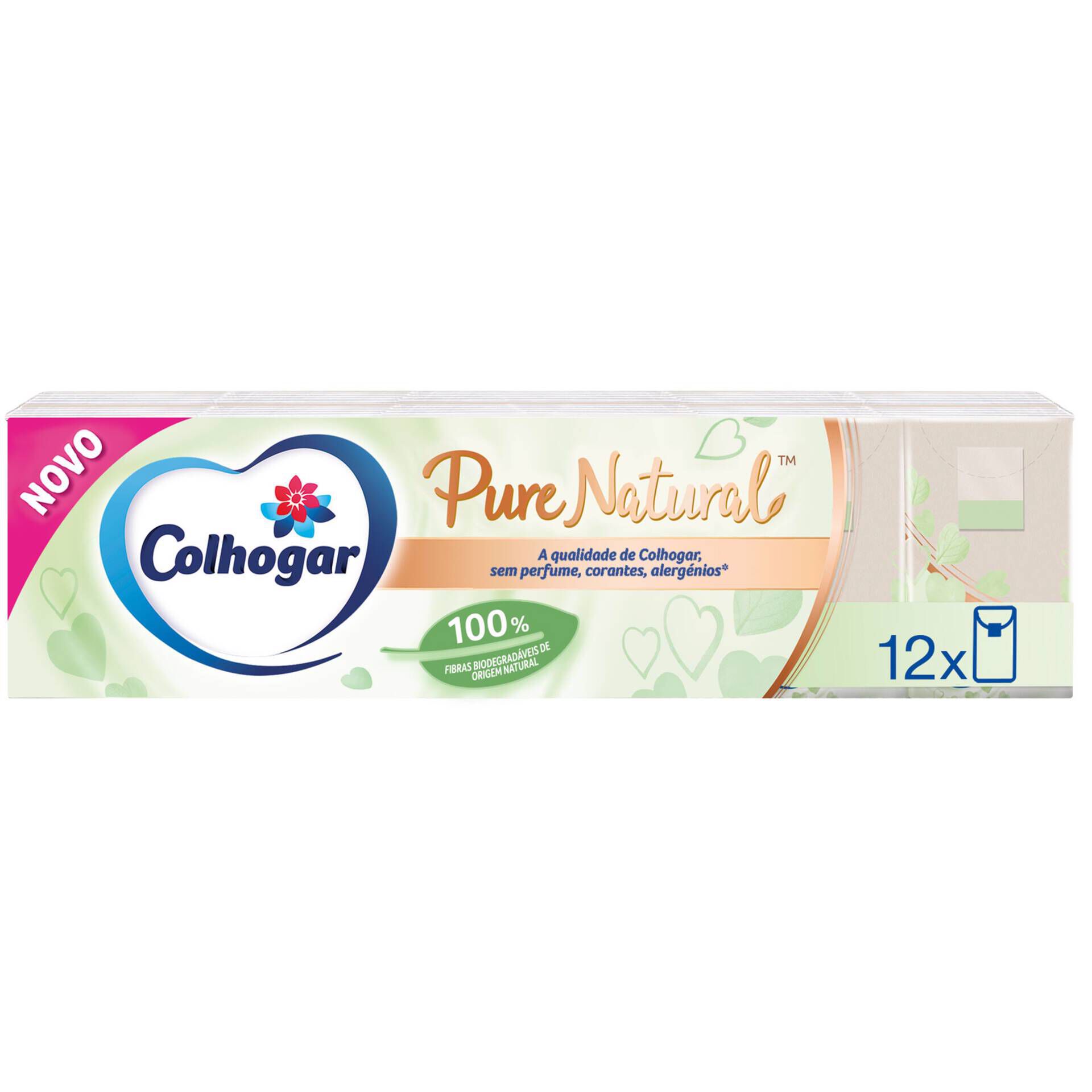 Lencos de Bolso Pure Natural Colhogar emb. 12 un Continente Online