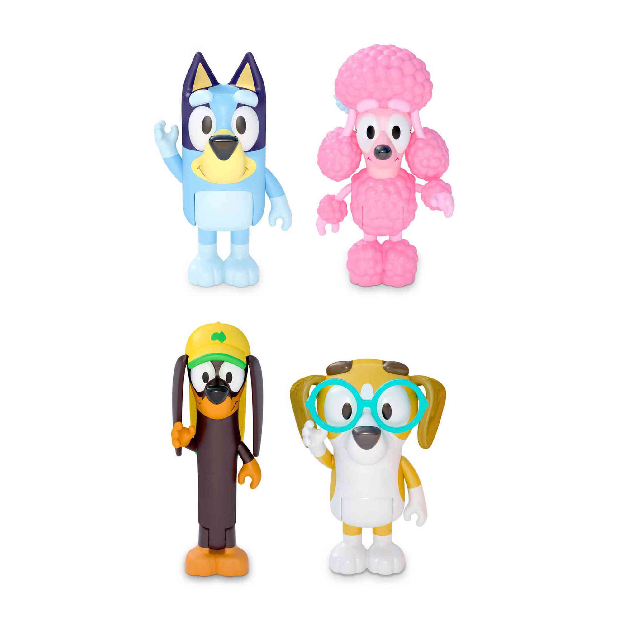 Bluey - Pack 4 Figuras (v&aacute;rios modelos)