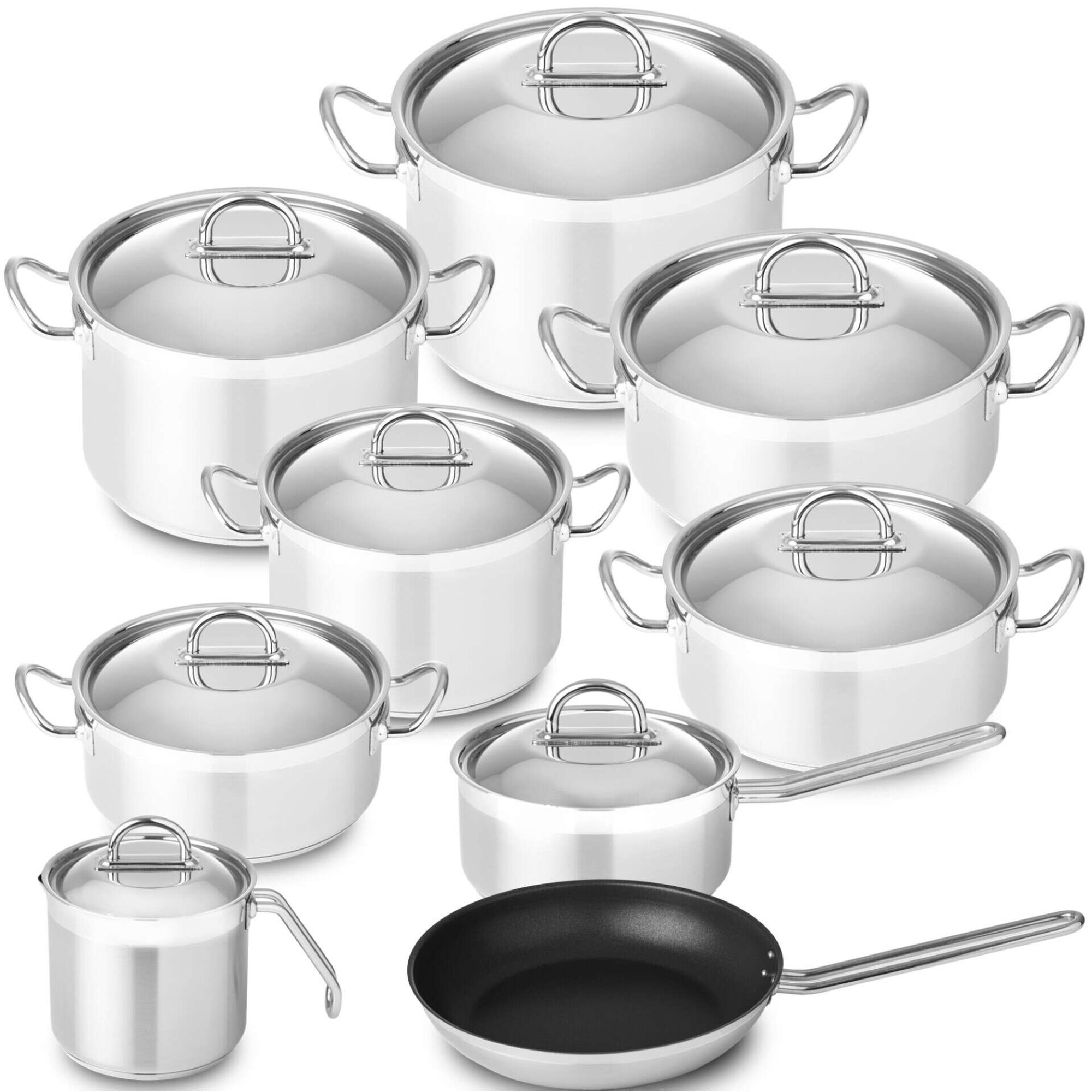 Trem Cozinha 9 Peças Aço Inoxidável Nautilus Trem Cozinha 9 Peças Aço Inoxidável Nautilus